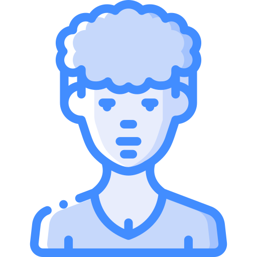 Hairstyle Basic Miscellany Blue icon