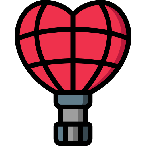 Hot air balloon Basic Miscellany Lineal Color icon