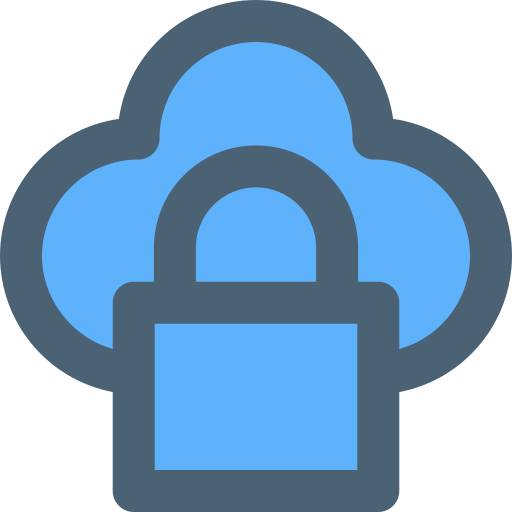 cloud computing Generic Blue icon