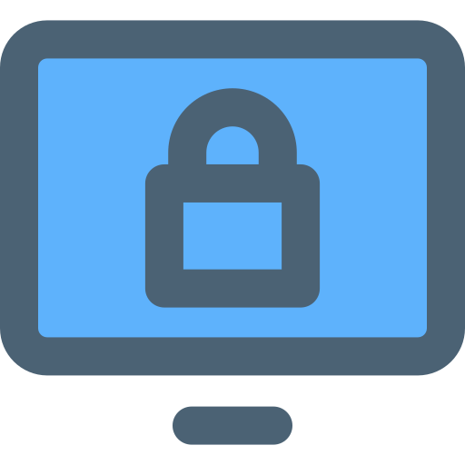 Компьютерная безопасность Generic Blue иконка