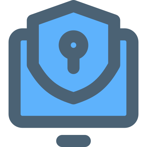 la cyber-sécurité Generic Blue Icône
