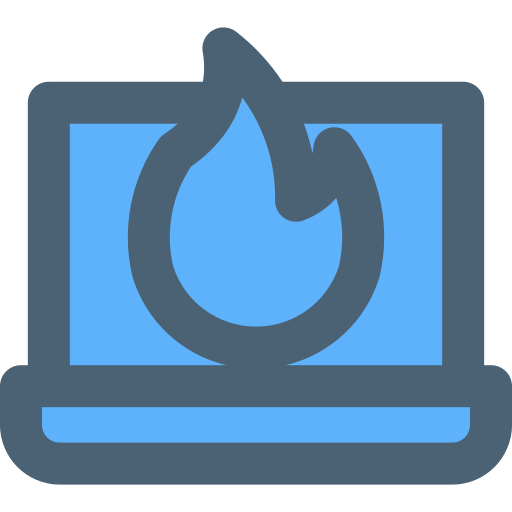 燃えた Generic Blue icon