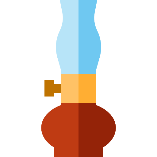 lampara de aceite Basic Straight Flat icono