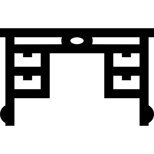 biurko Basic Straight Lineal ikona