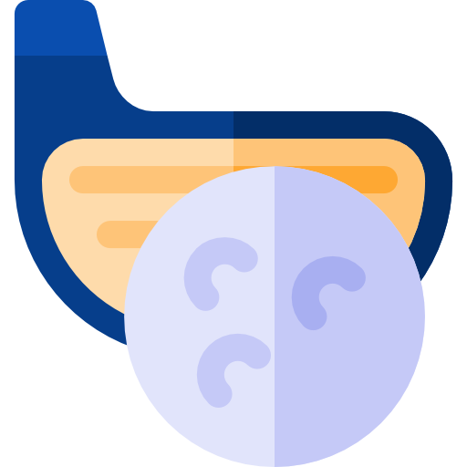 ゴルフボール Basic Rounded Flat icon