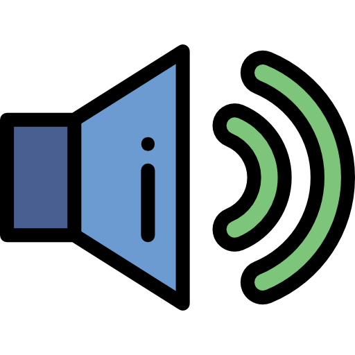 Sound Detailed Rounded Lineal color icon