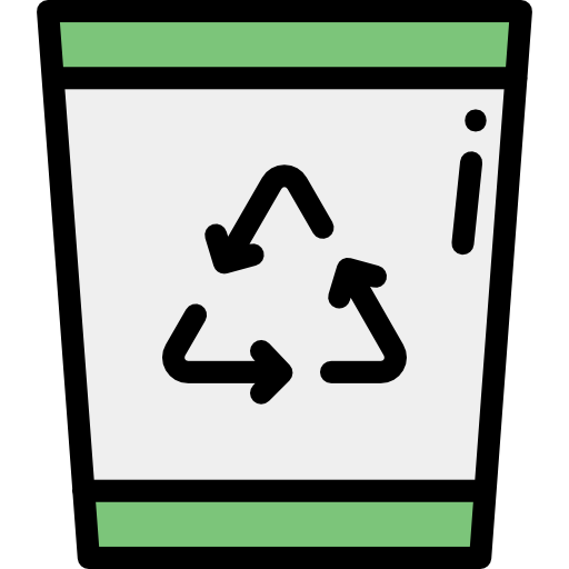 Recycle bin Detailed Rounded Lineal color icon