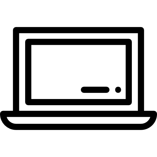 ordenador portátil Detailed Rounded Lineal icono