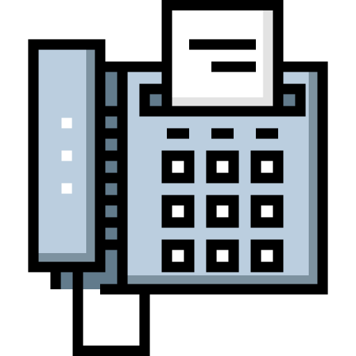 Fax Detailed Straight Lineal color icon