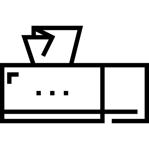 caja de pañuelos Detailed Straight Lineal icono