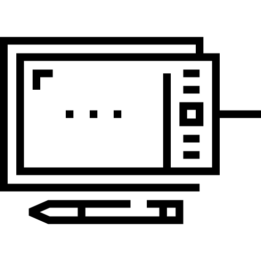 tableta gráfica Detailed Straight Lineal icono