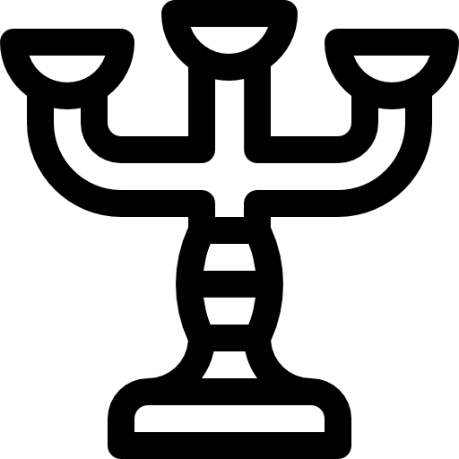 kandelaar Basic Rounded Lineal icoon