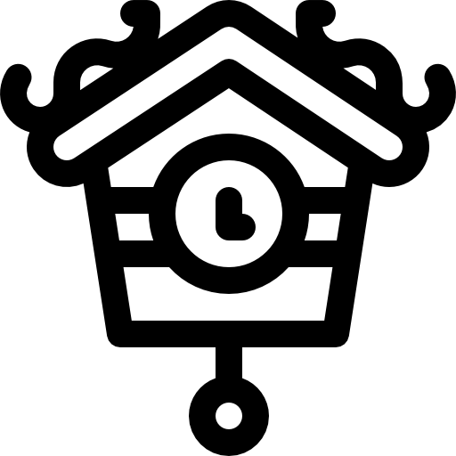 뻐꾸기 시계 Basic Rounded Lineal icon