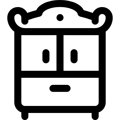komoda Basic Rounded Lineal ikona