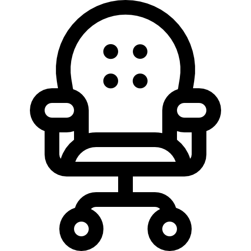 デスクチェア Basic Rounded Lineal icon