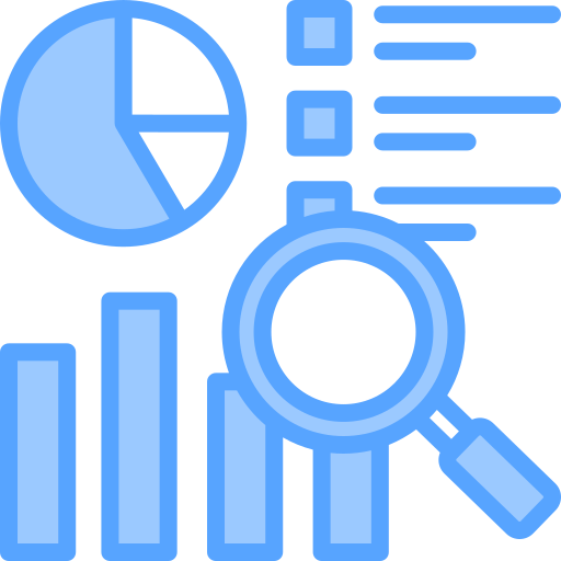 Market research Generic Blue icon