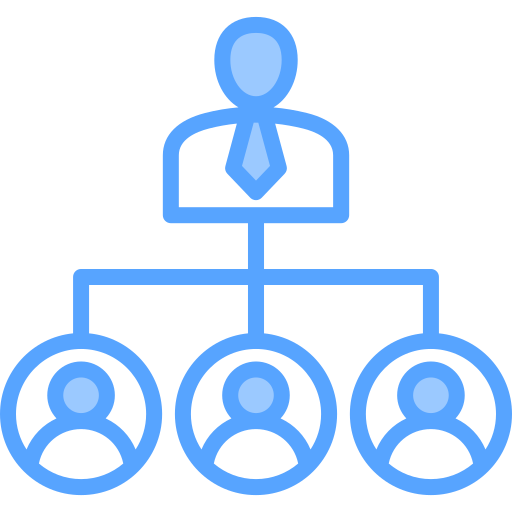 struktura organizacyjna Generic Blue ikona