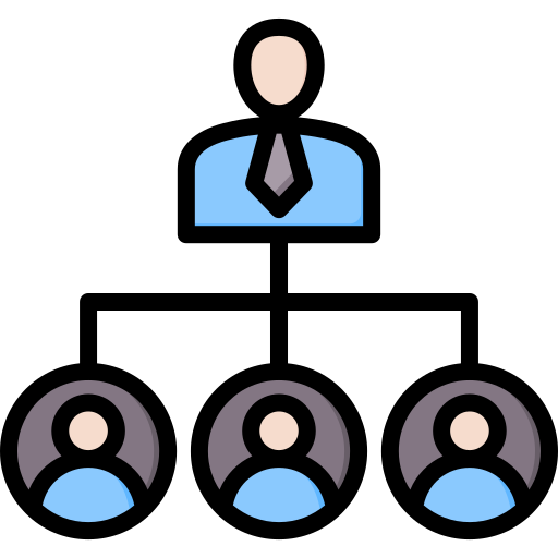 estrutura de organização Generic Outline Color Ícone