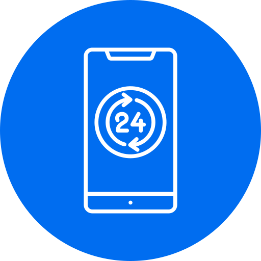 24 시간 Generic Circular icon