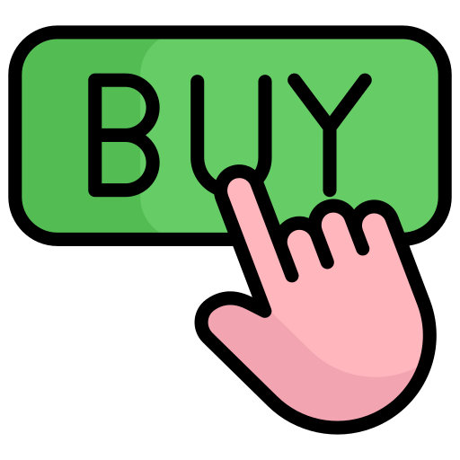 botón de compra Generic Outline Color icono