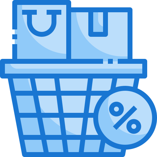 Shopping basket Generic Blue icon