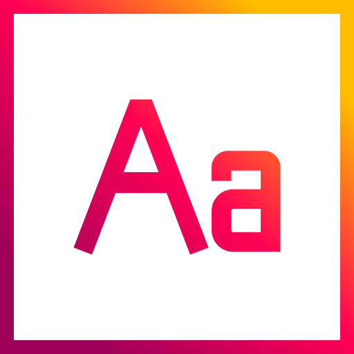 Font Generic Gradient icon