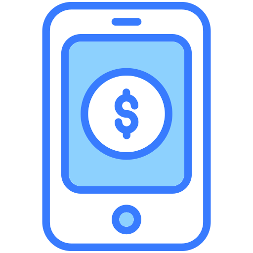 mobiele betaling Generic Blue icoon