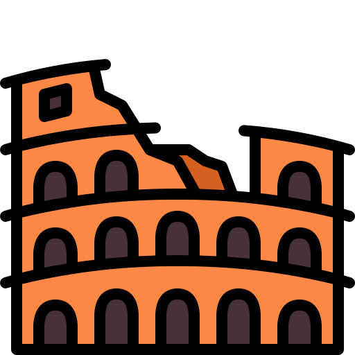 colosseum Generic Outline Color icoon