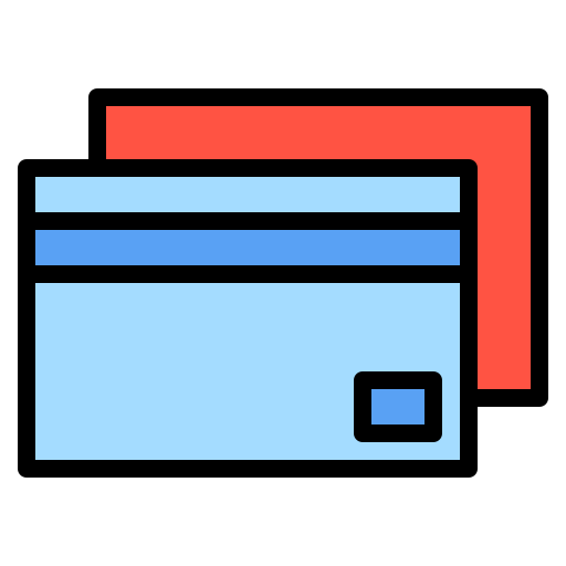 karta kredytowa Generic Outline Color ikona