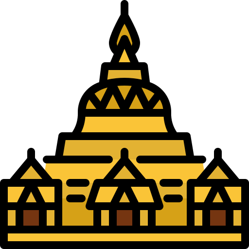 pagoda de shwedagon Generic Outline Color icono