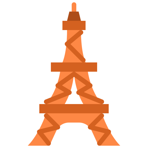 wieża eiffla Generic Flat ikona