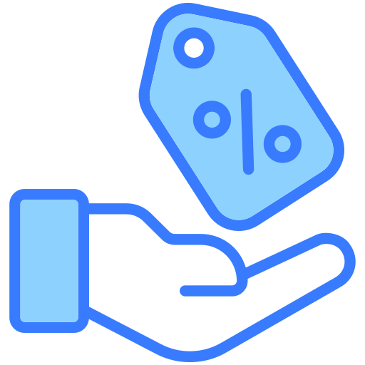 prozent-tag Generic Blue icon