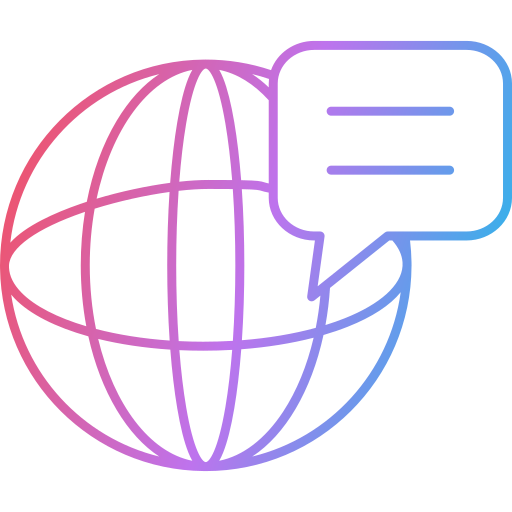 globalna komunikacja Generic Gradient ikona