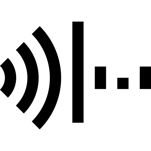 geluidsgolven Generic Glyph icoon