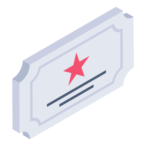 チケット Generic Isometric icon