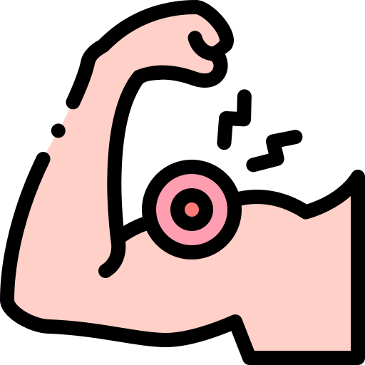 bíceps Detailed Rounded Lineal color Ícone