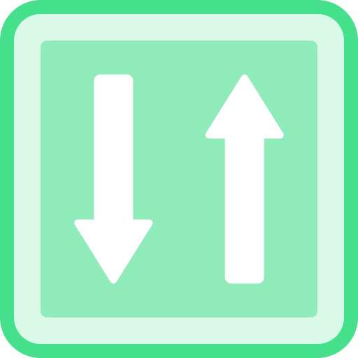 Two ways Detailed color Lineal color icon