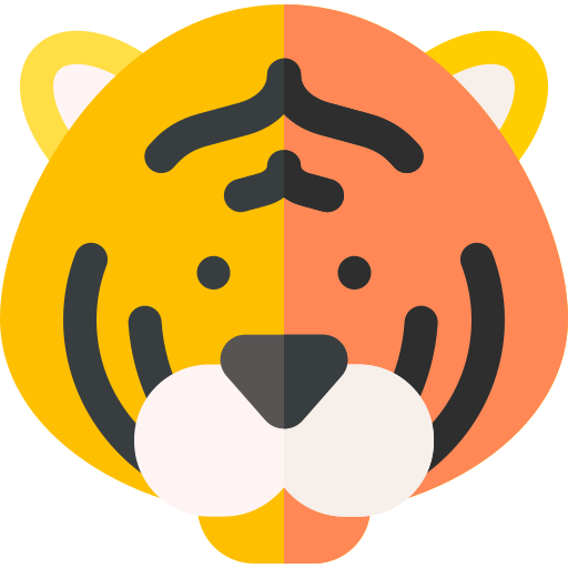 tygrys Basic Rounded Flat ikona