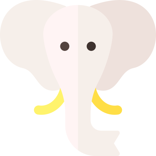 elefante Basic Rounded Flat icona