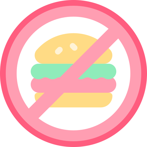 No food Detailed color Lineal color icon