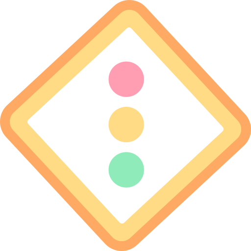 信号機 Detailed color Lineal color icon