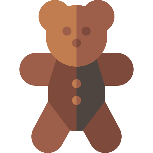 teddybär Basic Rounded Flat icon