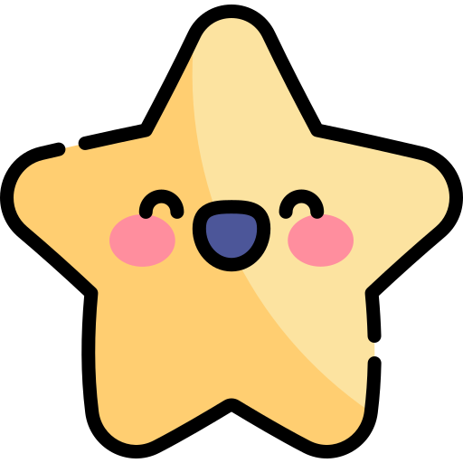 star Kawaii Lineal color Icône