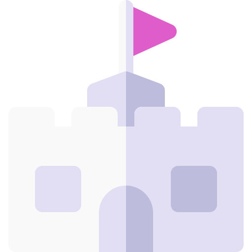 zamek Basic Rounded Flat ikona