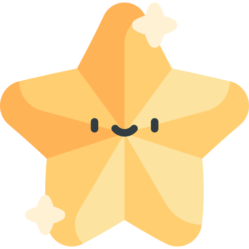 stella d'oro Kawaii Flat icona