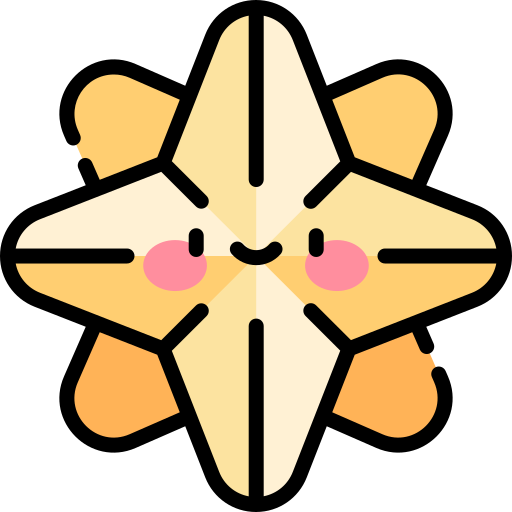 North star Kawaii Lineal color icon
