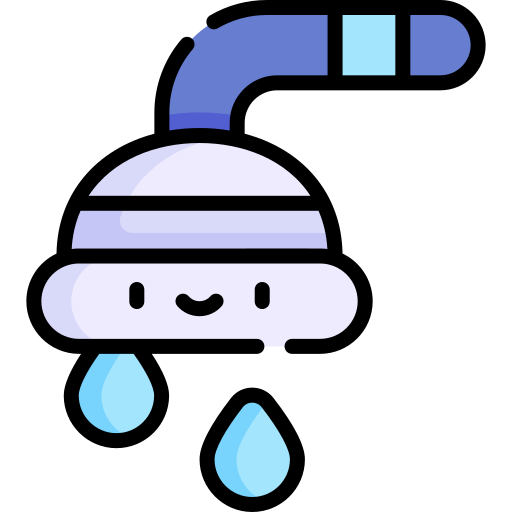 シャワー Kawaii Lineal color icon