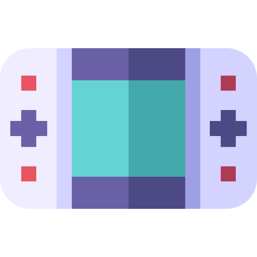 Game console Basic Straight Flat icon