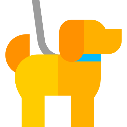 犬 Basic Straight Flat icon