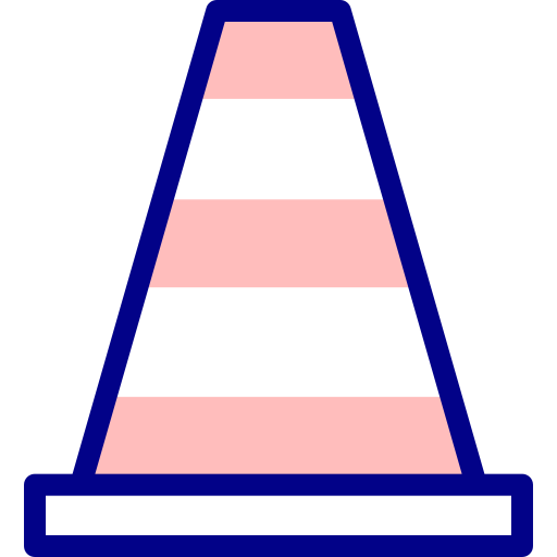 Cone Detailed Mixed Lineal color icon